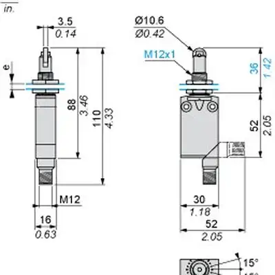 Kонцевой выключатель Telemecanique XCMD21F2C12