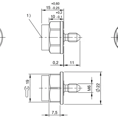 Транспондер RFID Balluff BIS M-142-02/A-M6-GY