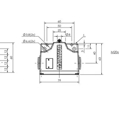 Блочный выключатель Balluff BNS 813-B04-L12-61-A-10-01