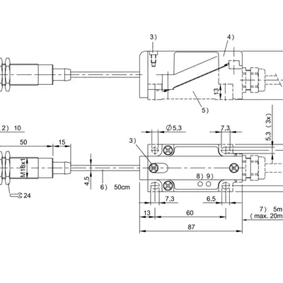 RFID головка чтения/записи Balluff BIS L-405-037-002-05-MU