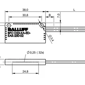 Оптоволоконный кабель Balluff BFO D22-XA-ED-EAK-250-02