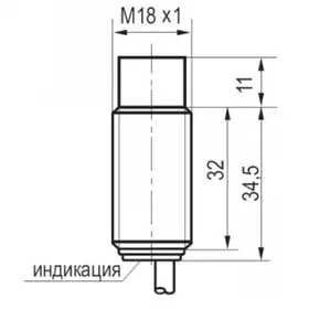Индуктивный датчик ТЕКО ISN F4A-31N-8-LP-C
