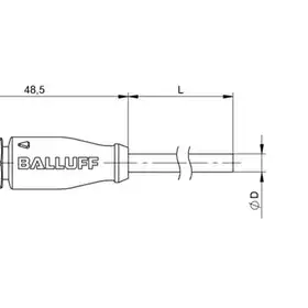 Разъем с кабелем Balluff BCC M413-0000-2A-002-VX8334-100