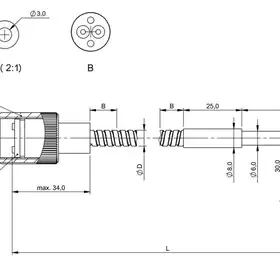 Оптоволоконный кабель Balluff BFO 18V-XAD-MZG-30-0,5