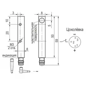 Индуктивный датчик ТЕКО ISB IC01B-32P-2-LS402