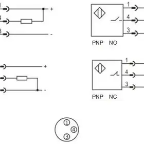 Индуктивный датчик LANBAO LR08BF02DNCY-E1