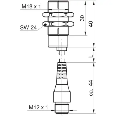 Магнитный датчик угловых перемещений Baumer MDRM 18I9524/KS34P