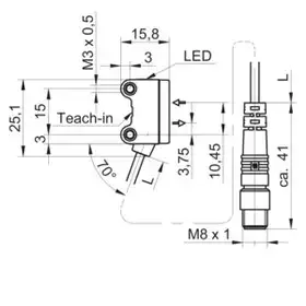 Оптический датчик Baumer O200.SP.T-PV1T.72NV/H006