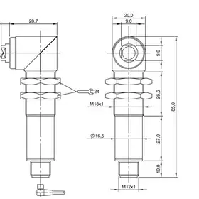 Оптический датчик Balluff BLS 18MR-XX-1LT-S4-C