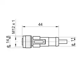 Разъем с кабелем Baumer ESG 34SH0500X