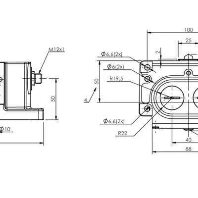 Блочный выключатель Balluff BNS 819-D02-D12-100-10-FD-S80R