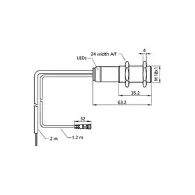 Датчик двойного листа Microsonic dbk+4/Empf/3BEE/M18
