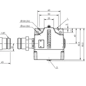 Блочный выключатель Balluff BNS 819-B02-R12-61-12-10-FD-S90R