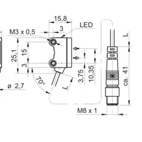 Оптический датчик Baumer O200.GP-GW2I.72NV/A014_H006