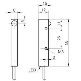 Оптический датчик Baumer FEDM 08P3002