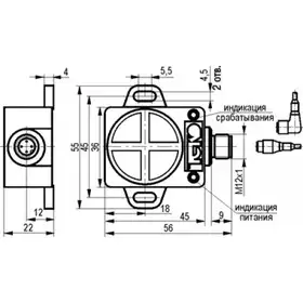 Индуктивный датчик ТЕКО ISN IC82P-31N-12-LZS4