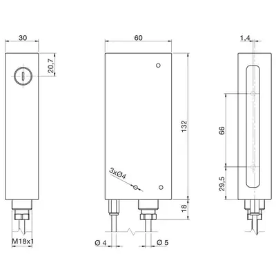 Световая завеса DATASENSING BX80S/10-1A86