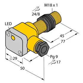 Индуктивный датчик TURCK NI12U-P18SK-AP6X