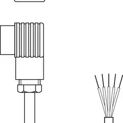 Разъем с кабелем Leuze Electronic BK7 KB-092- 6000- 5