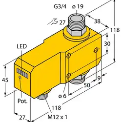 Датчик потока TURCK FCI-D20A4P-AP8X-H1141