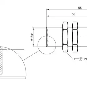 Индуктивный датчик Balluff BES M18MI-PSC40B-S04G-W03