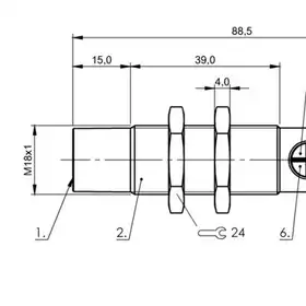 Емкостной датчик уровня Balluff BCS M18B4G2-NSC15H-S04K