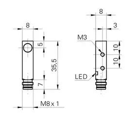 Индуктивный датчик Baumer IFFM 08N37A3/O1S35L