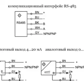 Оптический датчик расстояния LANBAO PDB-CM8TGI