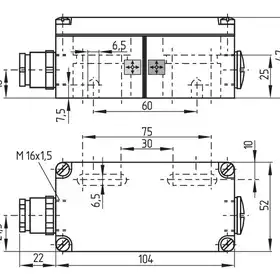 Магнитный герконовый датчик Schmersal EX-BN20-2RZ-3G/D