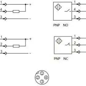 Индуктивный датчик LANBAO LR12XBF15DPOB-E2