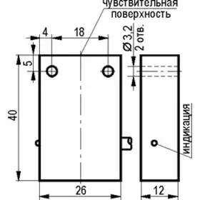 Индуктивный датчик ТЕКО ISN I25P-12-4-L