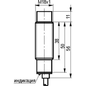 Индуктивный датчик ТЕКО ISN E4A-32N-8-LZ