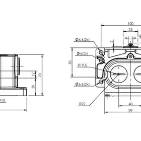 Блочный выключатель Balluff BNS 813-D02-R12-100-22-02-FC