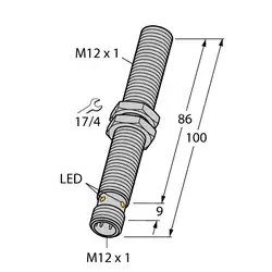 Индуктивный датчик TURCK BI4U-M12-VP6X-H1141 L100