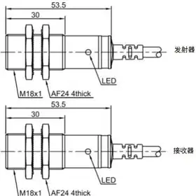 Оптический датчик LANBAO PR18-TM20DPC