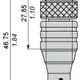 Разъем с кабелем Telemecanique XZCP1541L05