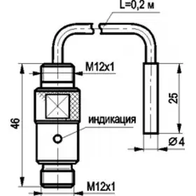 Индуктивный датчик ТЕКО ISB CC02B-31P-0,8-LPS4