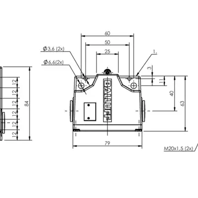 Блочный выключатель Balluff BNS 813-B06-D12-61-A-10-03