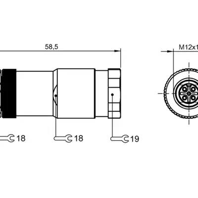 Разъем Balluff BCC M435-0000-1A-000-A1X575-000