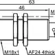 Индуктивный датчик LANBAO LR18XBN08DPR-E2