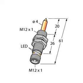 Магнитный датчик TURCK NIMFE-EM12/4.0L61-UN6X-H1141/S1182