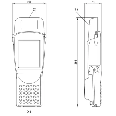 RFID портативный прибор чтения-записи Balluff BIS M-870-1-008-X-001