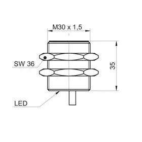Индуктивный датчик Baumer IR30.P18S-F35.PV1Z.7BCV