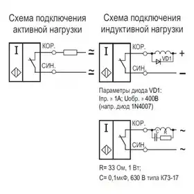 Индуктивный датчик ТЕКО ISN EF81A-12-15-LZ-C