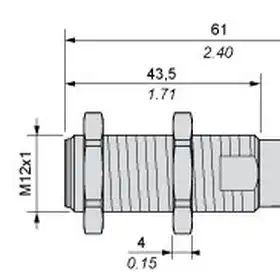 Индуктивный датчик Telemecanique XS212AANAM12