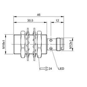 Индуктивный датчик Balluff BES M18ME-PSC80A-S04G-W08