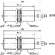 Оптический датчик LANBAO PR30L-TM150DEB