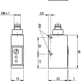 Оптический датчик DATASENSING QX3/A0-1F