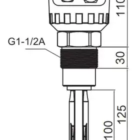 Датчик уровня вибрационный EMA Electronics VRT10AA01256