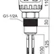 Датчик уровня вибрационный EMA Electronics VRT10AA01256